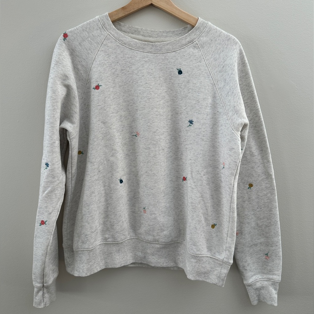 Old Navy vintage crew neck embroidered sweat shirt